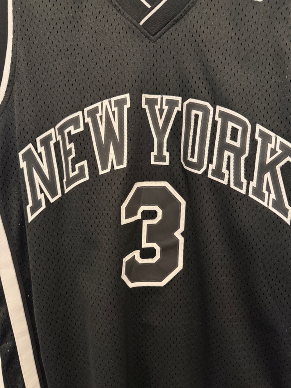 🏀⛹🏾🏀 Stephon Marbury Black and White NY Basketball Jersey -Big&Tall Size L - Picture 4 of 7